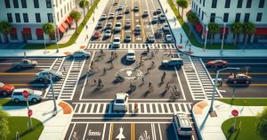 A driver learns that In Florida, the law doesn't explicitly grant the right-of-way to anyone. Instead, it focuses on who must yield (or give up) the right-of-way. Every road user, including drivers, motorcyclists, bicyclists, and pedestrians, is responsible for taking actions to avoid a crash.