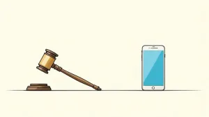 A driver learn about the laws about cell phone use while driving and the potential consequences.