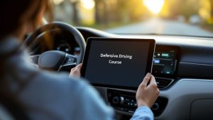 A defensive driver course is offered to a driver.