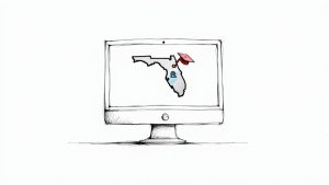 An infographic about options in Florida after receiving a traffic citation.