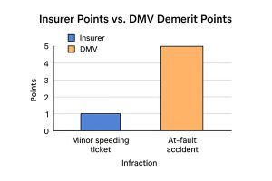 Infographic about points on insurance