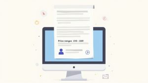 A person paying for an online course on a laptop, representing traffic school cost.
