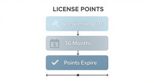 Infographic about do points on your license go away