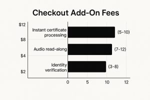Infographic about traffic school cost