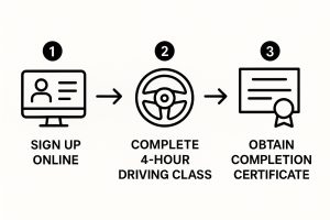 Infographic about four hour driving course florida