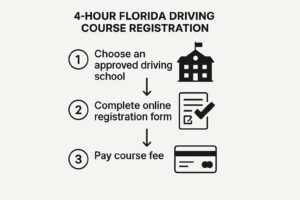 Infographic about 4 hour driving course florida