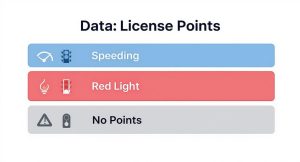 Infographic about how long do points stay on your license