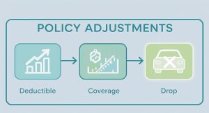 Infographic about how to reduce insurance premiums