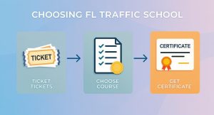 Infographic about online florida traffic school