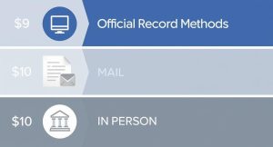 Infographic about how to check points on license