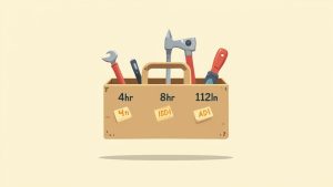 A person at a crossroads, representing the choice between different driving courses.