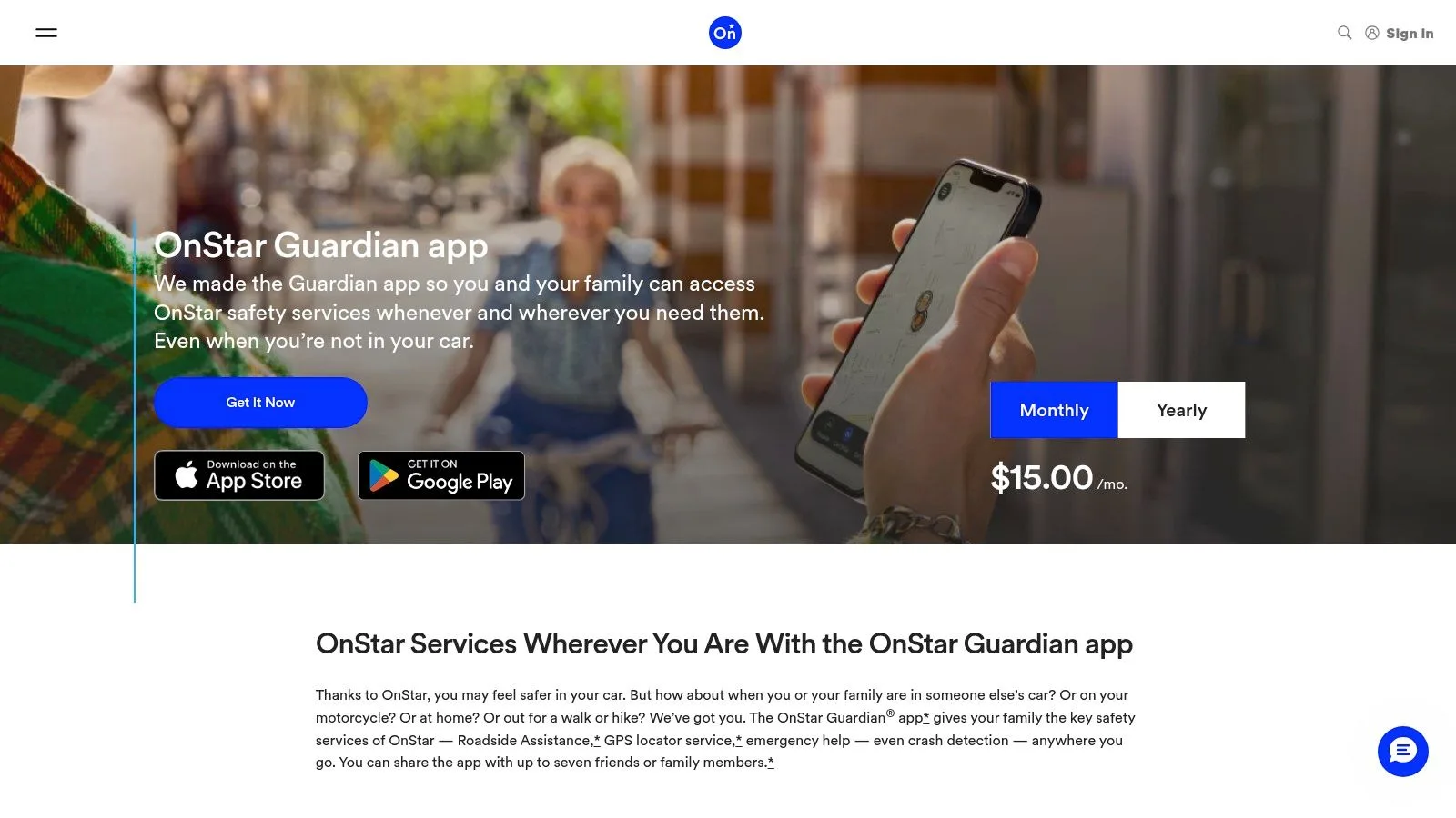 OnStar Guardian App