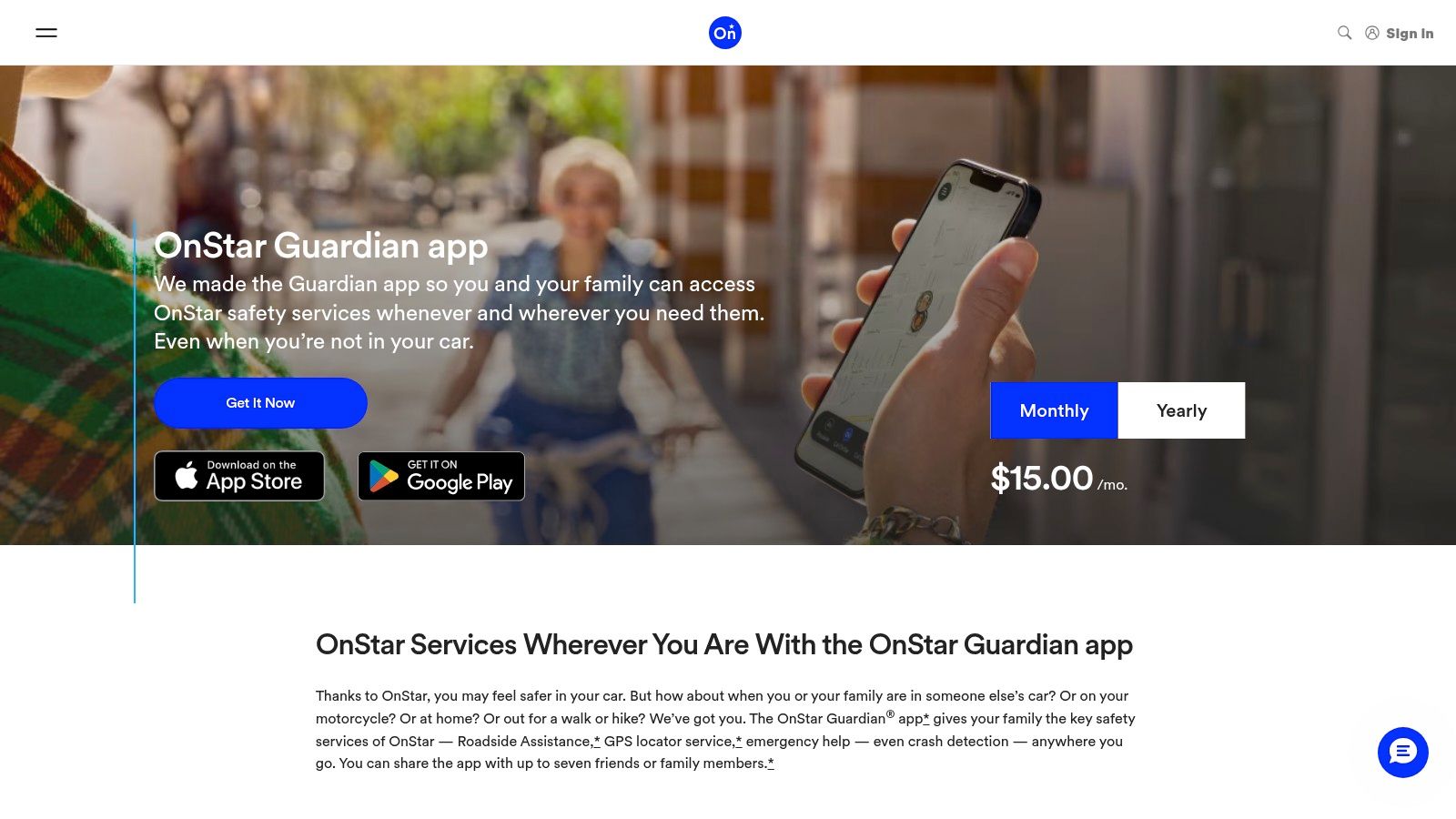 OnStar Guardian App